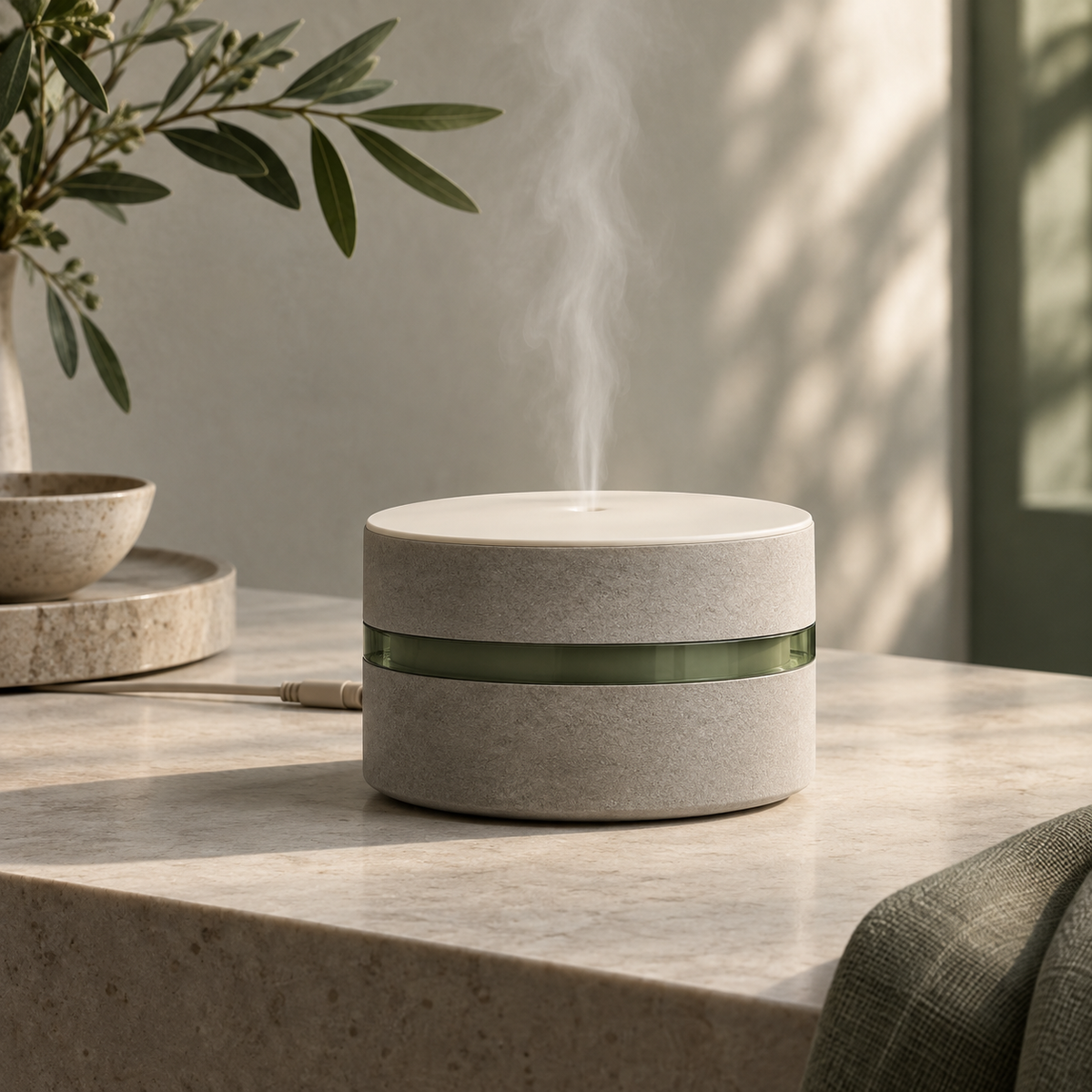 Wren Ultrasonic Diffuser in a complete studio view