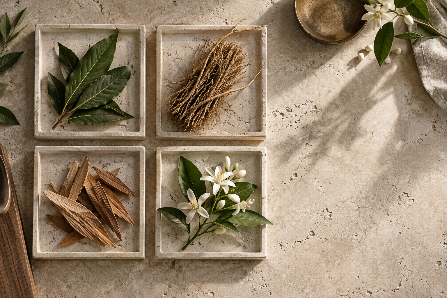 Fragrance vessel and botanical shadow