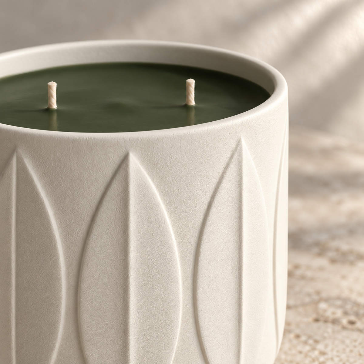 Laurel No. 01 Sculptural Candle material and construction detail