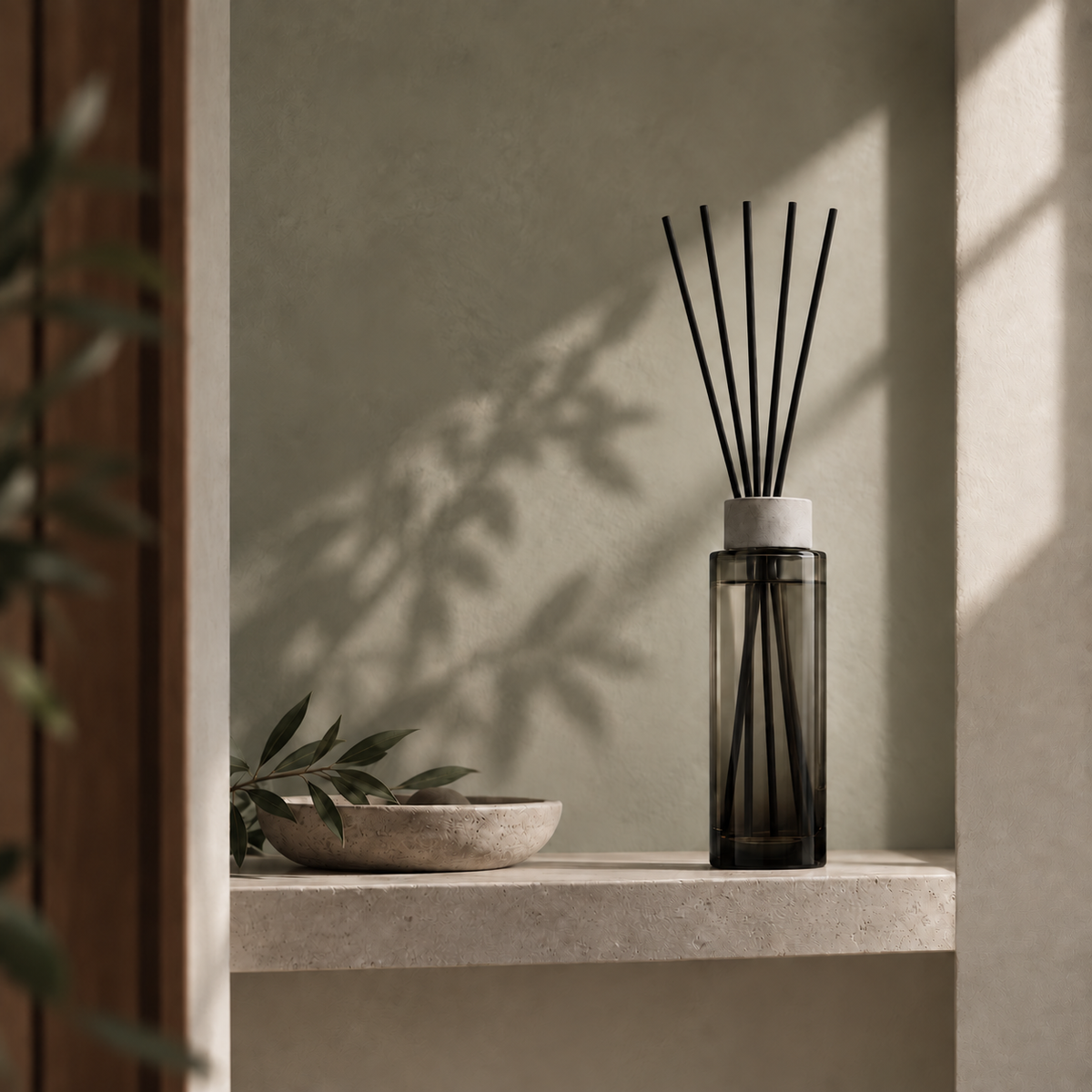 Lumen Branch Diffuser in a quiet interior setting