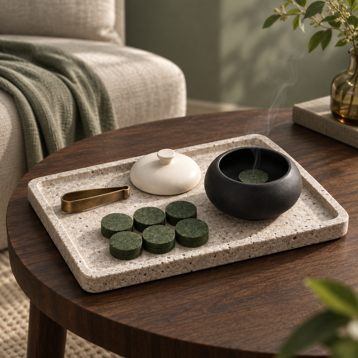 Solace Ritual Set in a quiet interior setting