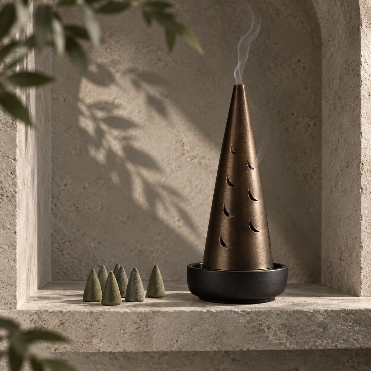 Vellum Smoke Tower in a quiet interior setting