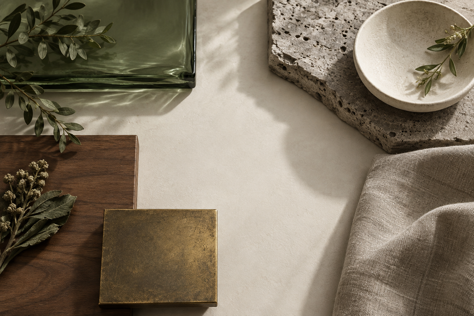 An evening fragrance ritual in warm light